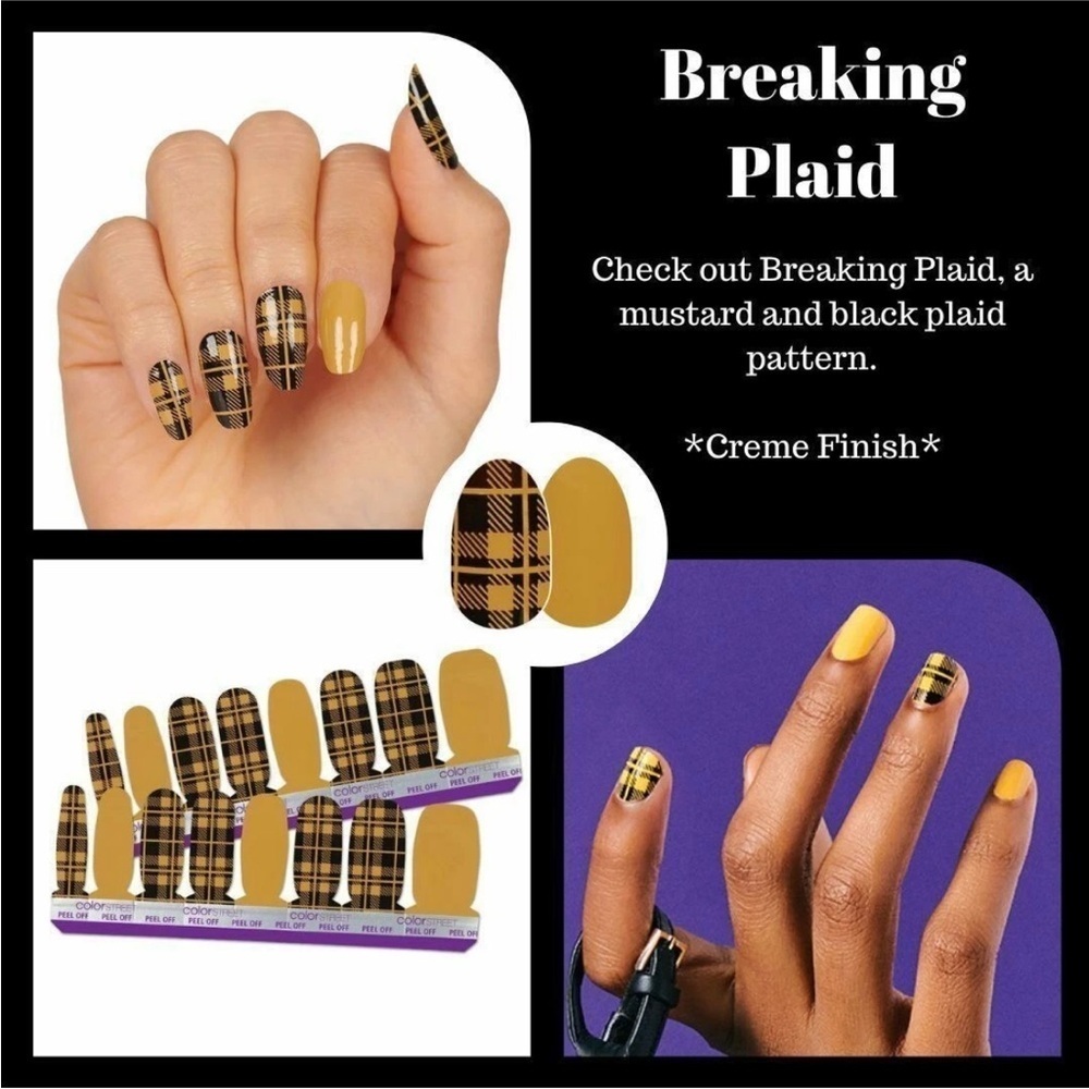 Color Street Breaking Plaid Nail Polish Strips . New in package.